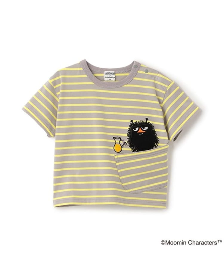 クレードスコープ(kladskap)のMOOMIN/ボーダー半袖Tシャツ グレー(012)