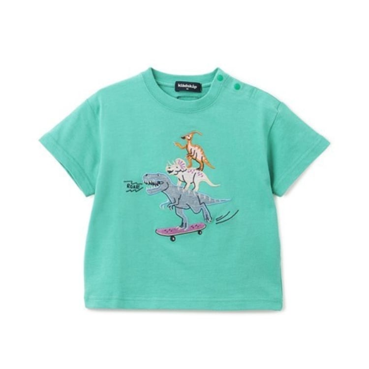 クレードスコープ(kladskap)のスケボーザウルス半袖Tシャツ Ｔシャツ