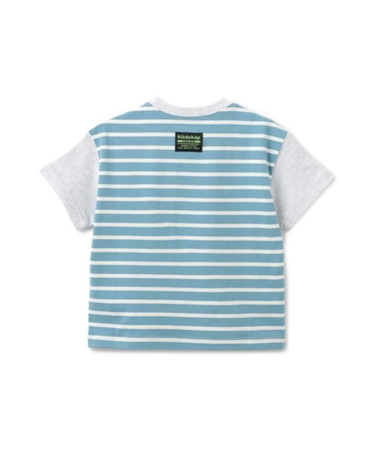 クレードスコープ(kladskap)のロボットポケットボーダー切替半袖Tシャツ1