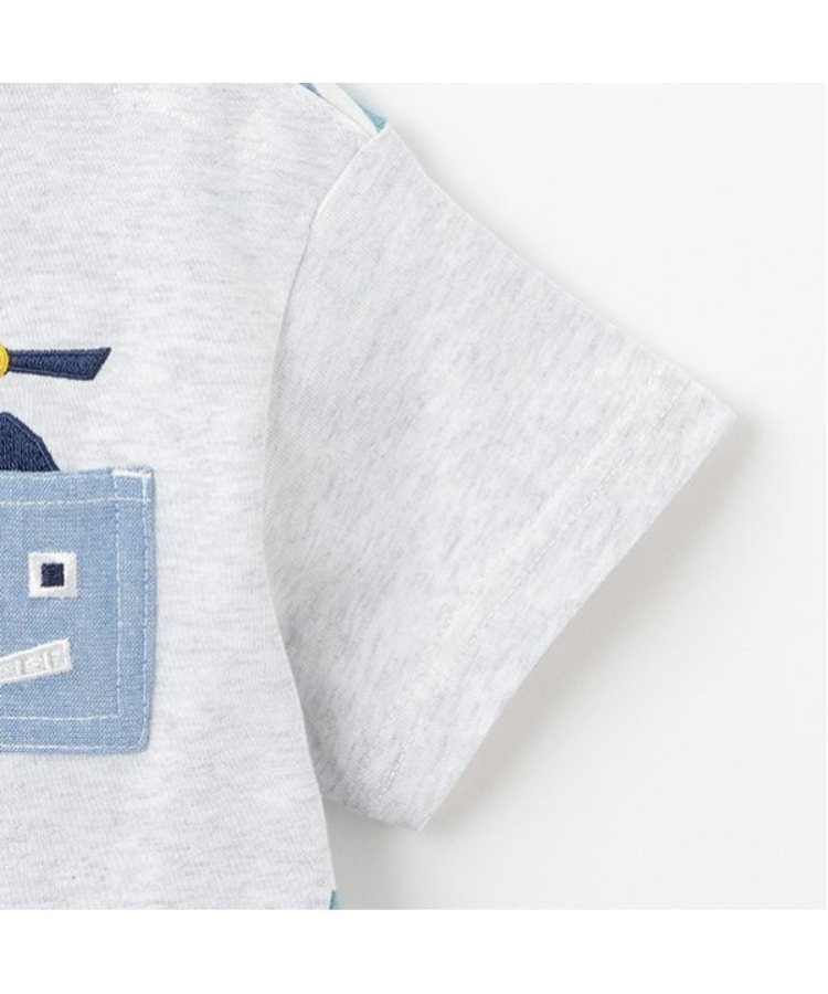 クレードスコープ(kladskap)のロボットポケットボーダー切替半袖Tシャツ5
