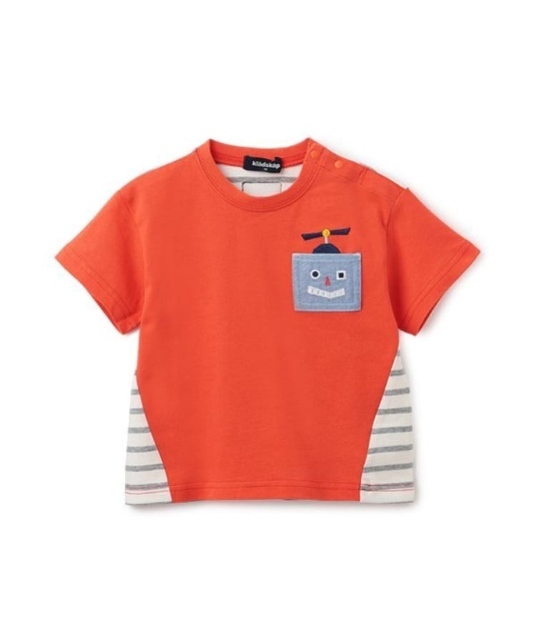 クレードスコープ(kladskap)のロボットポケットボーダー切替半袖Tシャツ11