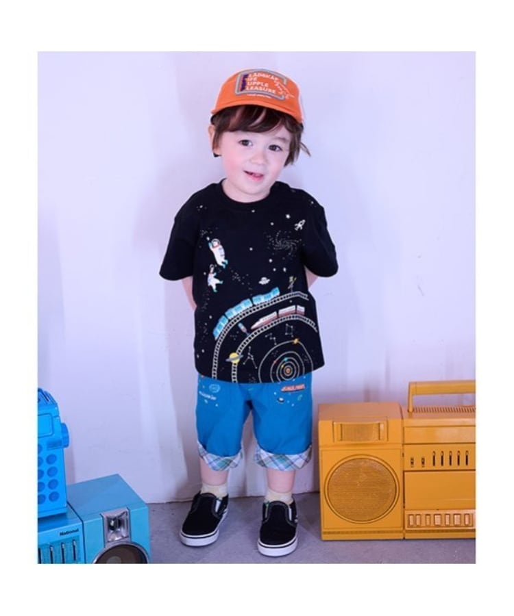 クレードスコープ(kladskap)の宇宙刺しゅう6分丈パンツ15