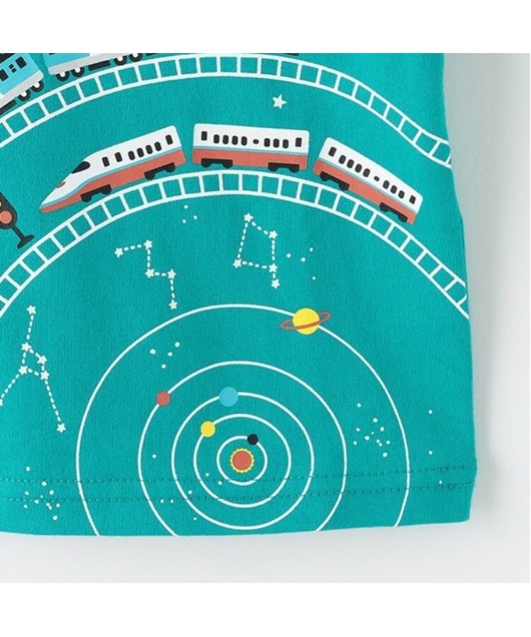 クレードスコープ(kladskap)の宇宙と電車半袖Tシャツ5