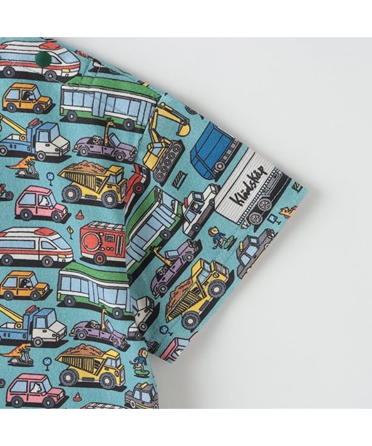 クレードスコープ(kladskap)の乗り物総柄半袖Tシャツ3