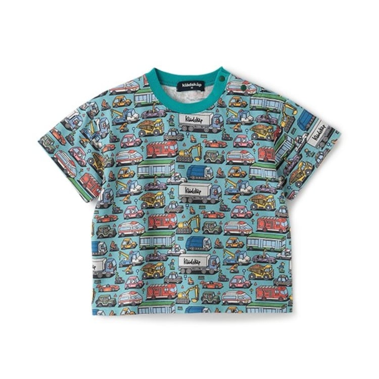 クレードスコープ(kladskap)の乗り物総柄半袖Tシャツ Ｔシャツ