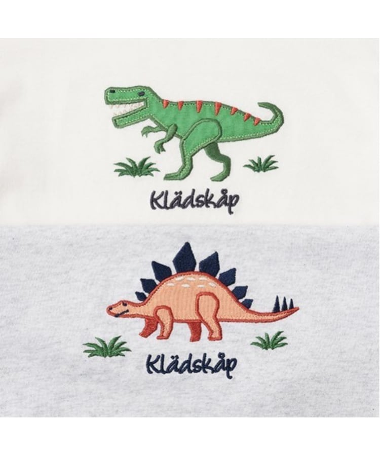 クレードスコープ(kladskap)の恐竜アップリケ半袖Tシャツセットアップ4