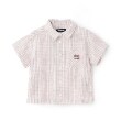 クレードスコープ(kladskap)の【人気商品再入荷】【直営店で取り扱い無し】電車チェックオーバーサイズ半袖シャツ レッド(061)