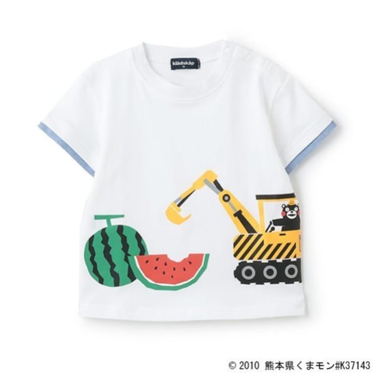 クレードスコープ(kladskap)の【くまモン】スイカ重機半袖Tシャツ Ｔシャツ