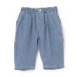 クレードスコープ(kladskap)の【人気商品再入荷】【直営店で取り扱い無し】ロゴ6分丈シェフパンツ サックスブルー(090)