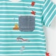 クレードスコープ(kladskap)の深海刺しゅうボーダー半袖Tシャツ4