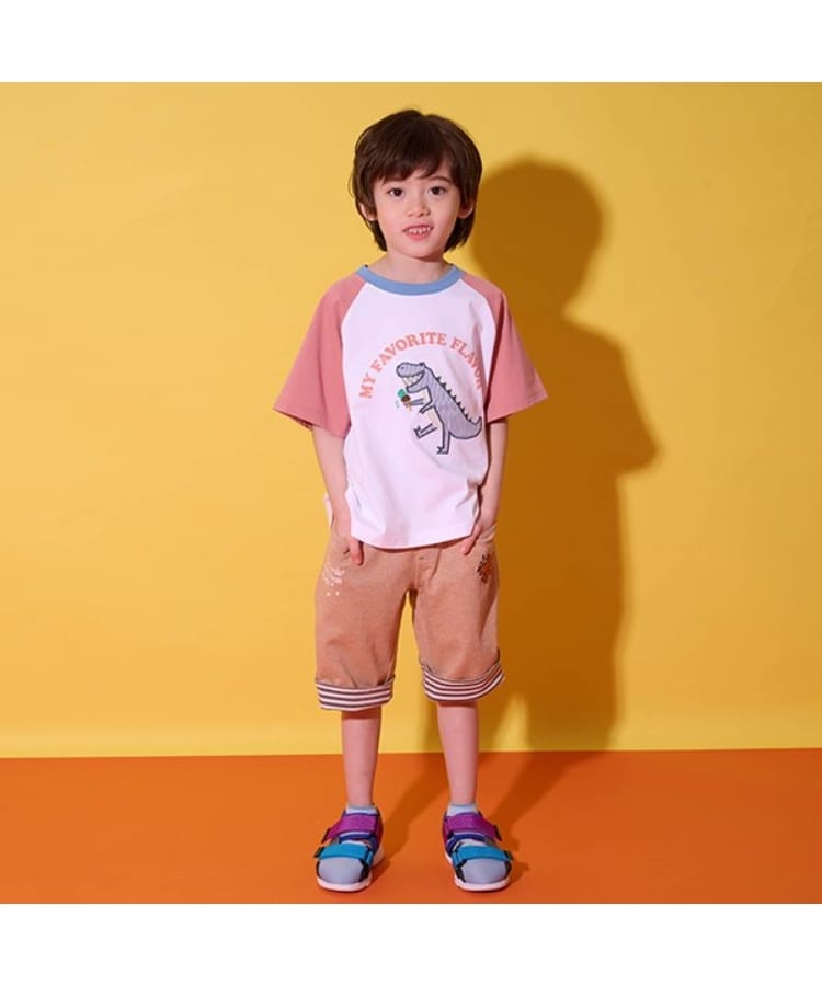 クレードスコープ(kladskap)の恐竜アップリケ6分丈パンツ11