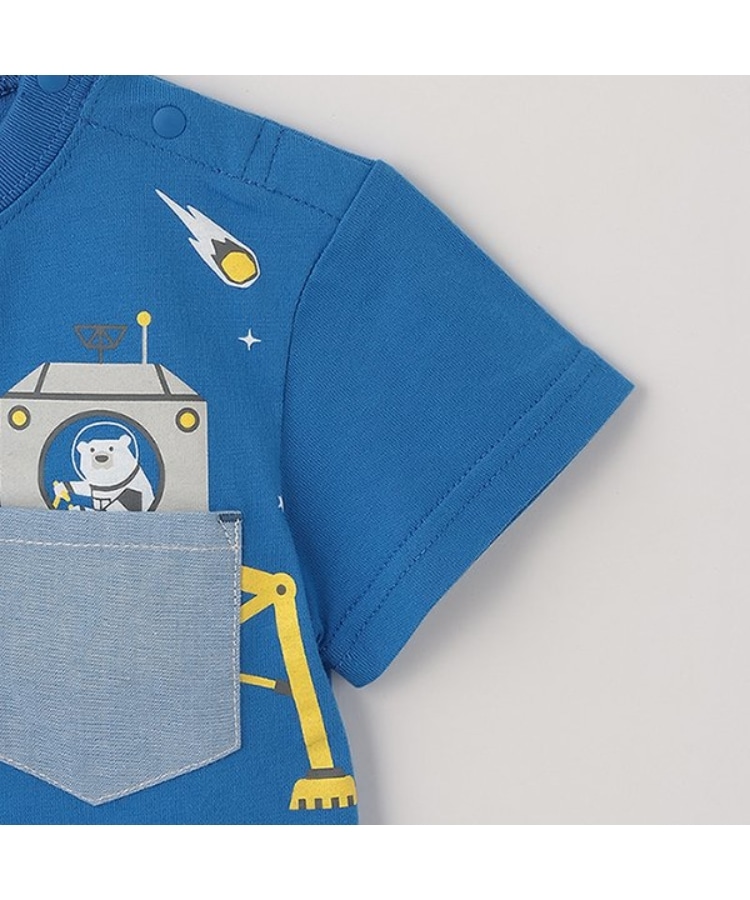 クレードスコープ(kladskap)の胸ポケット半袖Tシャツ【JAXA LABEL】4