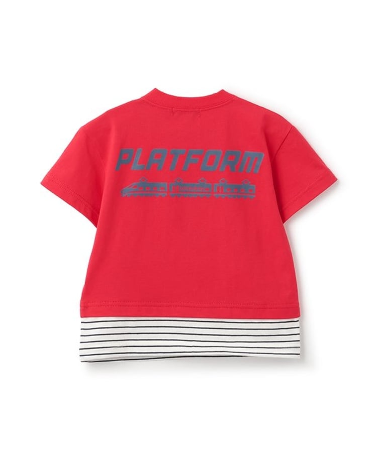 クレードスコープ(kladskap)の【人気商品再入荷】【直営店で取り扱い無し】裾レイヤード風電車半袖Tシャツ1