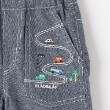 クレードスコープ(kladskap)の乗り物刺しゅう5分丈パンツ4
