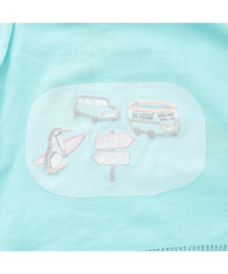 クレードスコープ(kladskap)の【人気商品再入荷】【直営店で取り扱い無し】海と車とペンギン半袖Tシャツ4