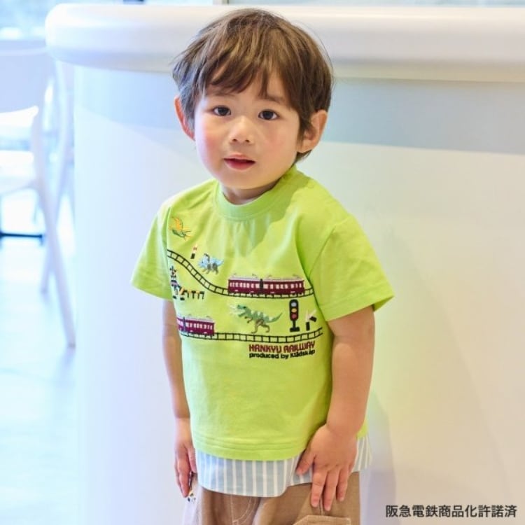 クレードスコープ(kladskap)の【阪急電鉄】裾切替半袖Tシャツ Ｔシャツ