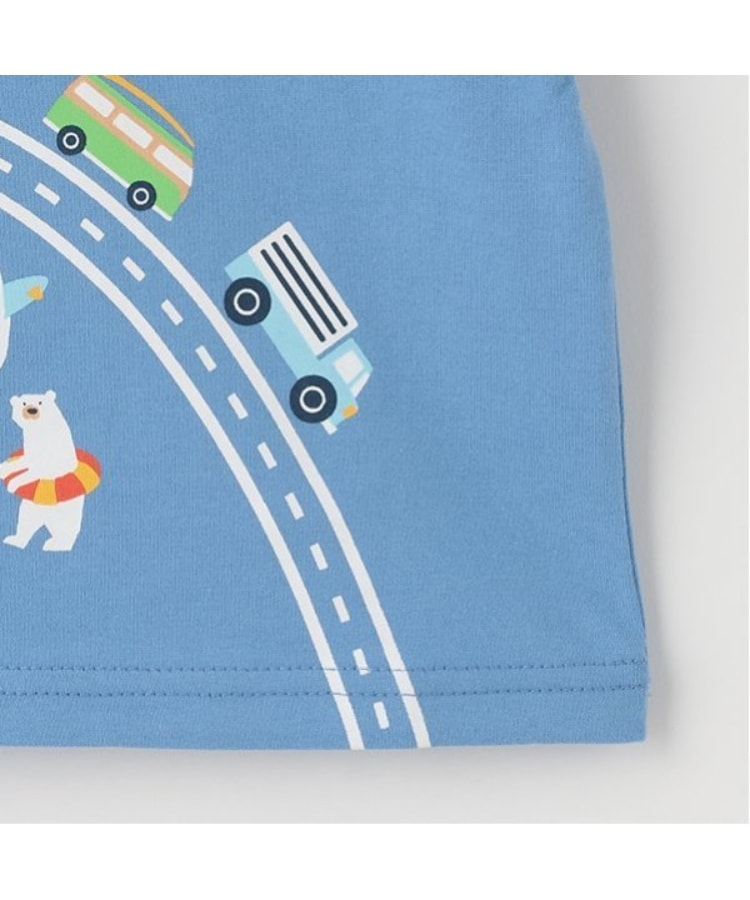 クレードスコープ(kladskap)の海に行こう!乗り物プリント半袖Tシャツ5