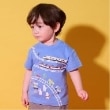 クレードスコープ(kladskap)の海に行こう!乗り物プリント半袖Tシャツ12