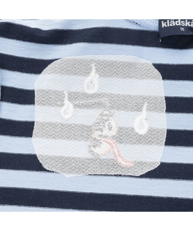 クレードスコープ(kladskap)のおばけボーダー半袖Tシャツ9