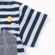 クレードスコープ(kladskap)のおばけボーダー半袖Tシャツ3