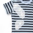 クレードスコープ(kladskap)のおばけボーダー半袖Tシャツ5