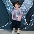 クレードスコープ(kladskap)のおばけボーダー半袖Tシャツ15