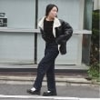 ルクナーリ(LUKU nari)のデニムワイドパンツ2