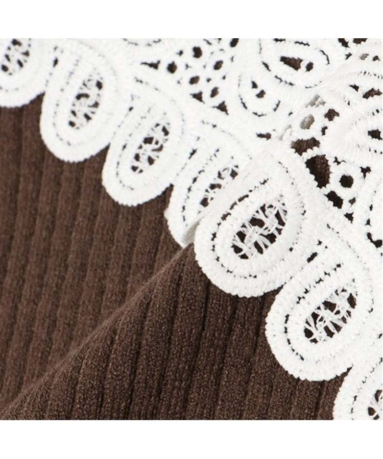 ルクナーリ(LUKU nari)のエリ刺繍ニットプルオーバー18