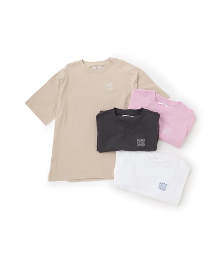 ルクナーリ(LUKU nari)のロゴ刺しゅうBIGTシャツ7