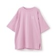 ルクナーリ(LUKU nari)のロゴ刺しゅうBIGTシャツ ピンク(071)