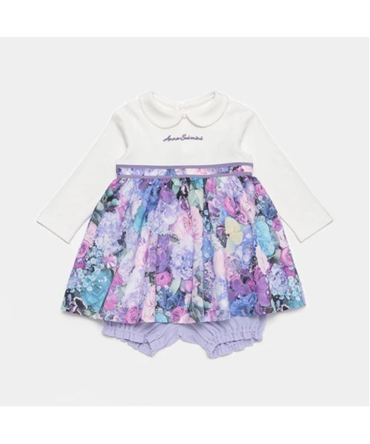 アナ スイ・ミニ(ANNA SUI mini)のBlooming Garden総柄ワンピース+カバーパンツ2