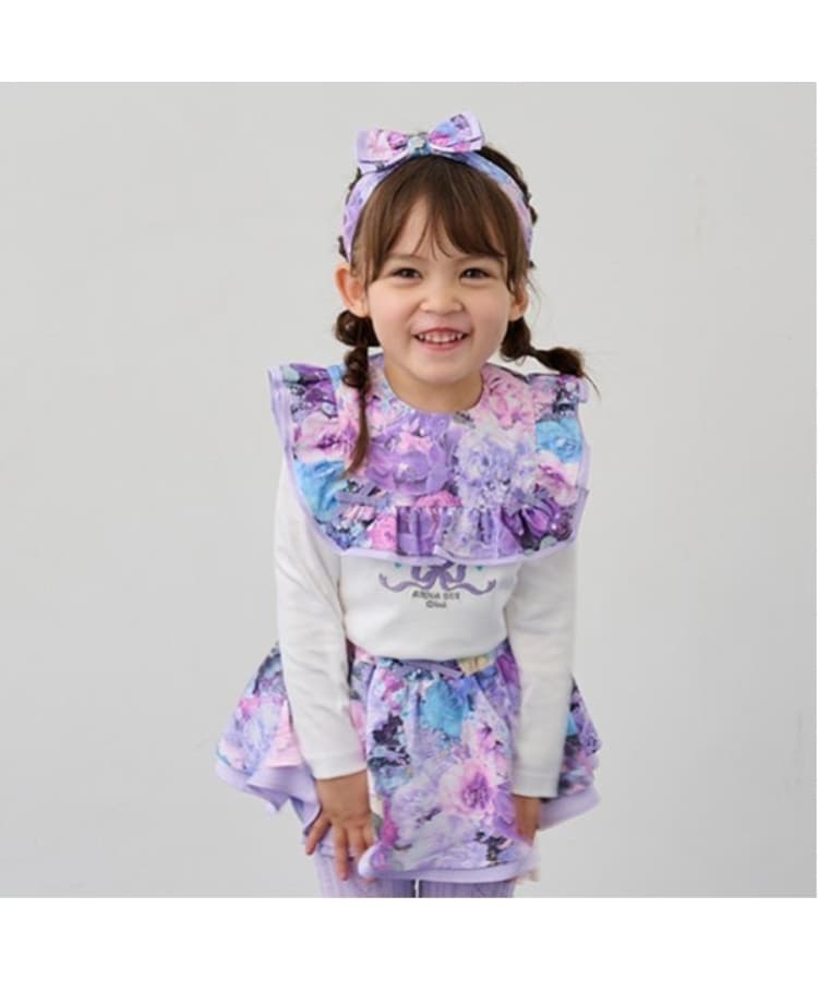 ネコ花刺しゅう長袖Tシャツ(キッズ・ベビーグッズ) | ANNA SUI ネコ花刺しゅう長袖Tシャツ(キッズ・ベビーグッズ) | ANNA SUI