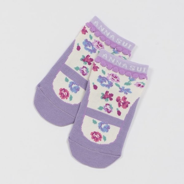 アナ スイ・ミニ(ANNA SUI mini)の花柄フェイククルーソックス キッズ・ベビーグッズ