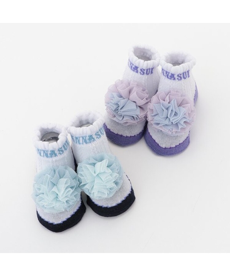 アナ スイ・ミニ(ANNA SUI mini)のチュール梵天クルーソックス8