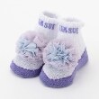 アナ スイ・ミニ(ANNA SUI mini)のチュール梵天クルーソックス ラベンダー(080)