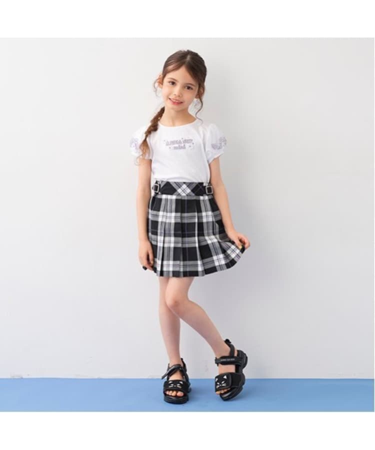 袖チュール花ロゴ半袖Tシャツ(その他) | ANNA SUI mini(アナ 袖チュール花ロゴ半袖Tシャツ(その他) | ANNA SUI mini(アナ
