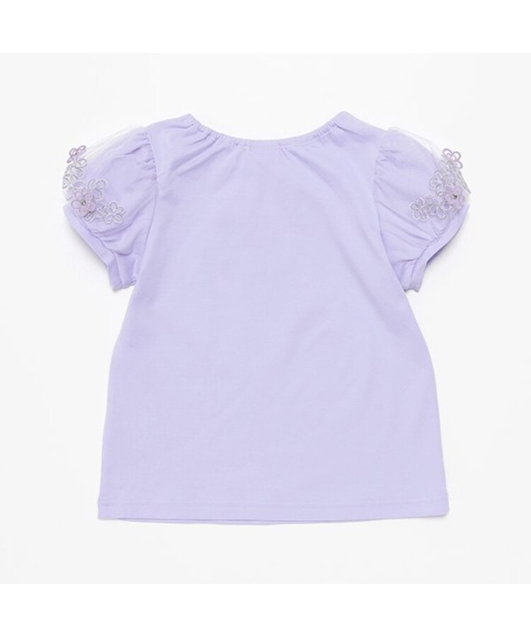 アナ スイ・ミニ(ANNA SUI mini)の袖チュール花ロゴ半袖Tシャツ7