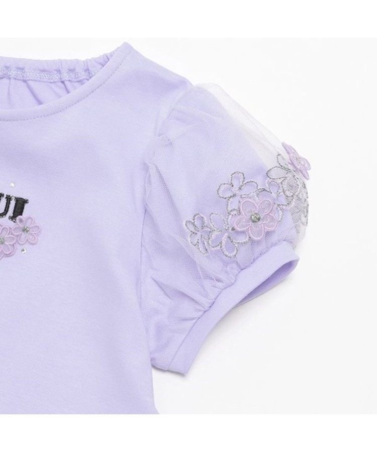 アナ スイ・ミニ(ANNA SUI mini)の袖チュール花ロゴ半袖Tシャツ11