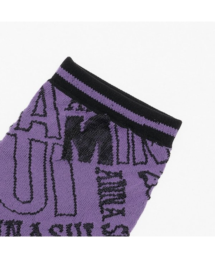 アナ スイ・ミニ(ANNA SUI mini)のロゴ総柄クルーソックス1