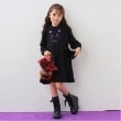 アナ スイ・ミニ(ANNA SUI mini)のネコカットワンピース しっぽつき ブラック(219)