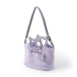 アナ スイ・ミニ(ANNA SUI mini)のネコハンドルファーショルダーバッグ ラベンダー(080)