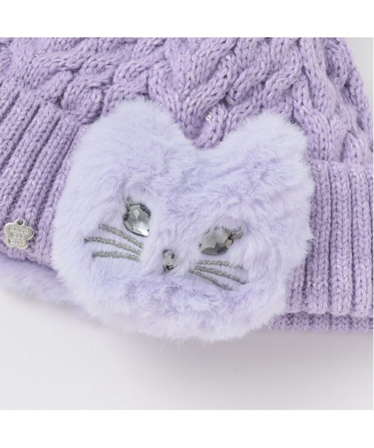 ネコ耳当て付きニット帽(キャップ) | ANNA SUI mini(アナ ネコ耳当て付きニット帽(キャップ) | ANNA SUI mini(アナ