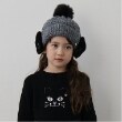 アナ スイ・ミニ(ANNA SUI mini)のネコ耳当て付きニット帽 グレー(112)