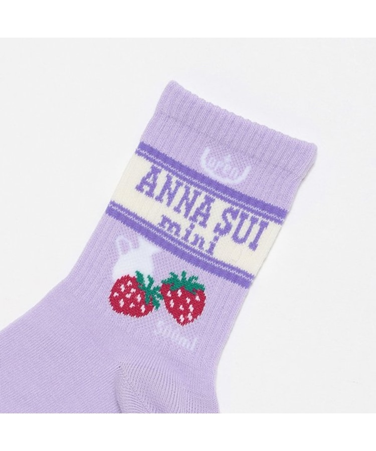 アナ スイ・ミニ(ANNA SUI mini)のミルクパッケージクルーソックス1