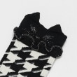 アナ スイ・ミニ(ANNA SUI mini)のネコ耳千鳥格子クルーソックス1