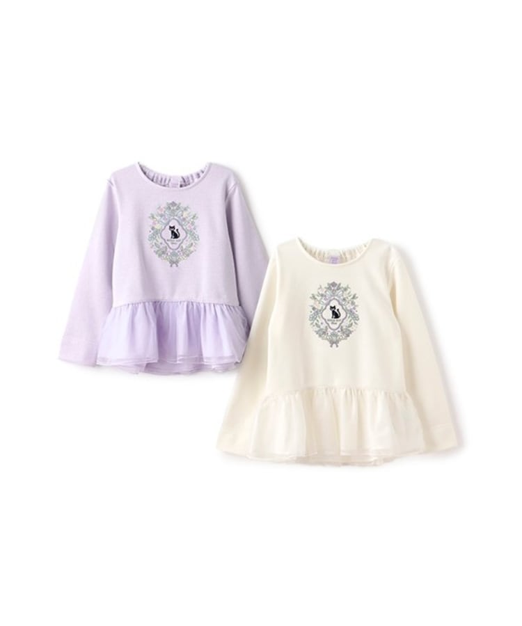 アナ スイ・ミニ(ANNA SUI mini)のペプラムチュール刺しゅうトレーナー9