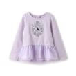 アナ スイ・ミニ(ANNA SUI mini)のペプラムチュール刺しゅうトレーナー ラベンダー(080)