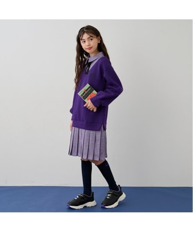 アナ スイ・ミニ(ANNA SUI mini)のグレンチェックレイヤード風ワンピース22