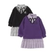 アナ スイ・ミニ(ANNA SUI mini)のグレンチェックレイヤード風ワンピース12