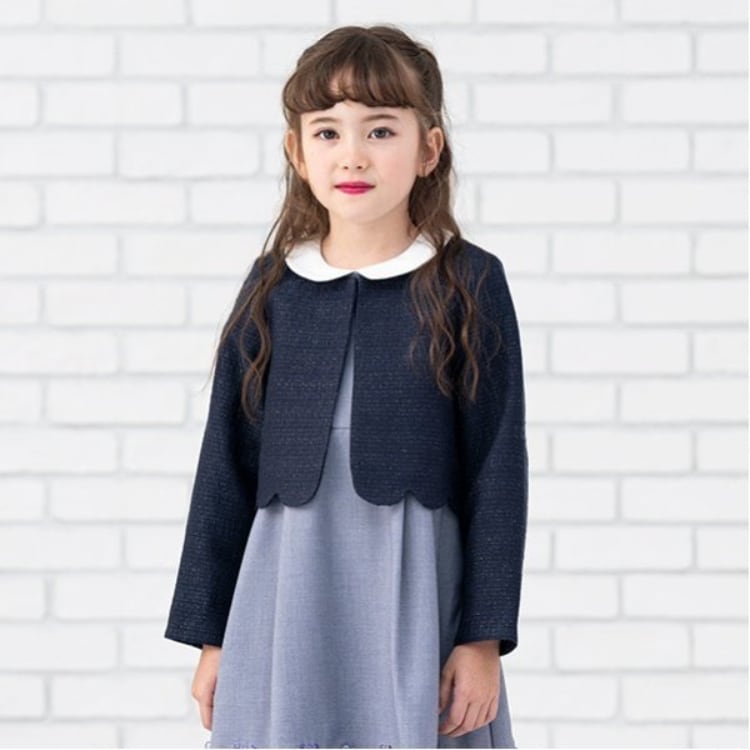アナ スイ・ミニ(ANNA SUI mini)の【セレモニー】ツィードスカラジャケット ブルゾン/ジャンバー